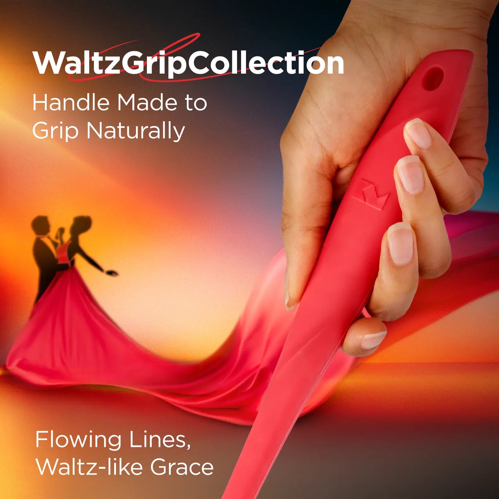 WaltzGrip Platinum Silicone Jar Spatula 2pcs Set - Image 2