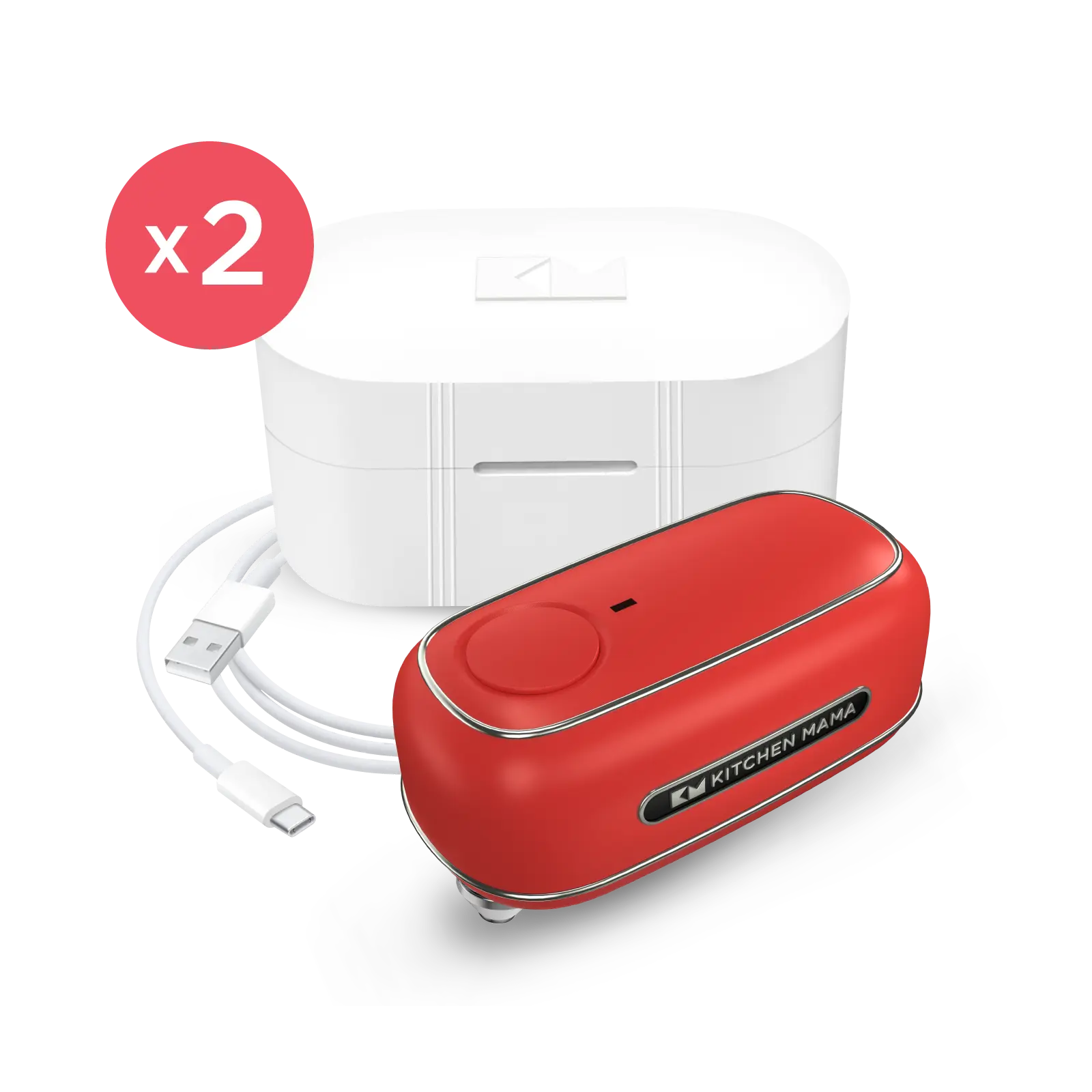 Orbit One Rechargeable Can Opener – Double-Pack Bundle for Effortless Can Opening