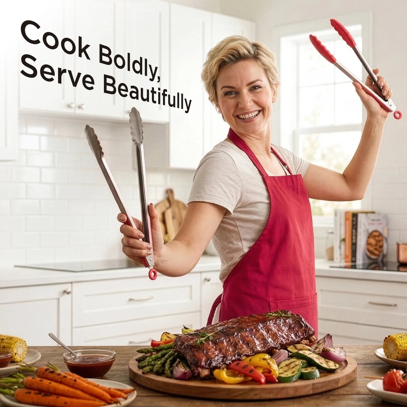 DuoEssentials Cooking Tongs Set - Image 7