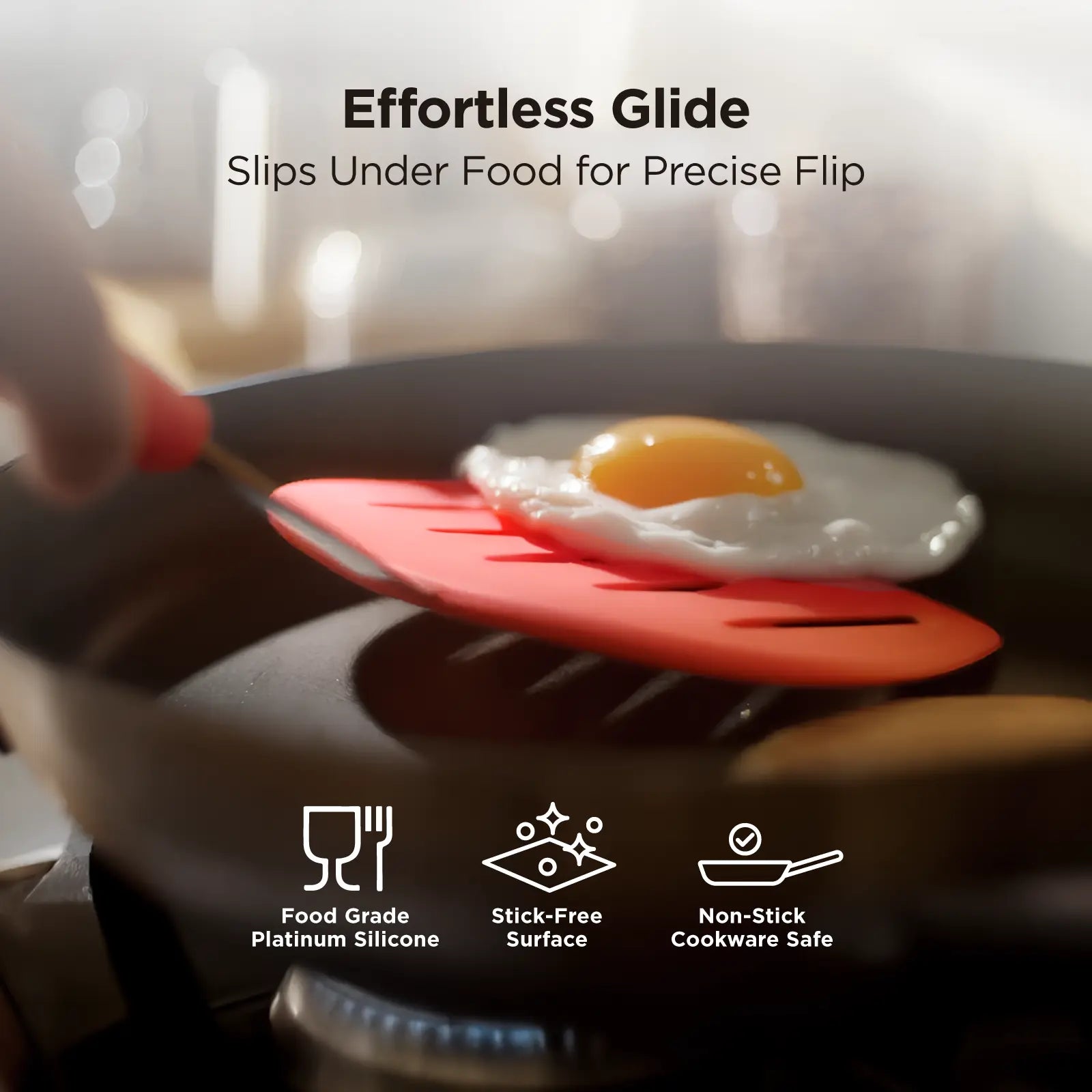 WaltzGrip Platinum Silicone Pancake Turner - Image 5